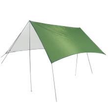 Outdoor Canopy Tent Beach Pergola Mat Shade Waterproof Ultralight Ground Cloth Green Silver Coated Sun Protection
