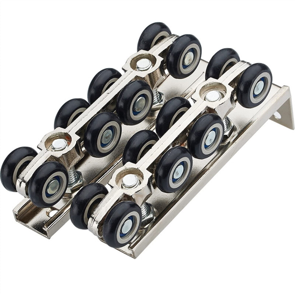 Hardware Sliding Door Pulley System 30X30mm 8-Wheel Crane For Small Size Sliding Doors Hanger Track 6447073109348