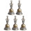 5Pcs Messing Hand Glocke Vintage Stil Handheld Glocke Ritual Handheld Glocke Decor 1