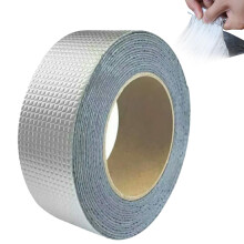 Waterproof Butyl Tape 5cm x 10m Self Adhesive Aluminium Foil Flash Tape for Pipe Roof Leak Repair Weatherproofing