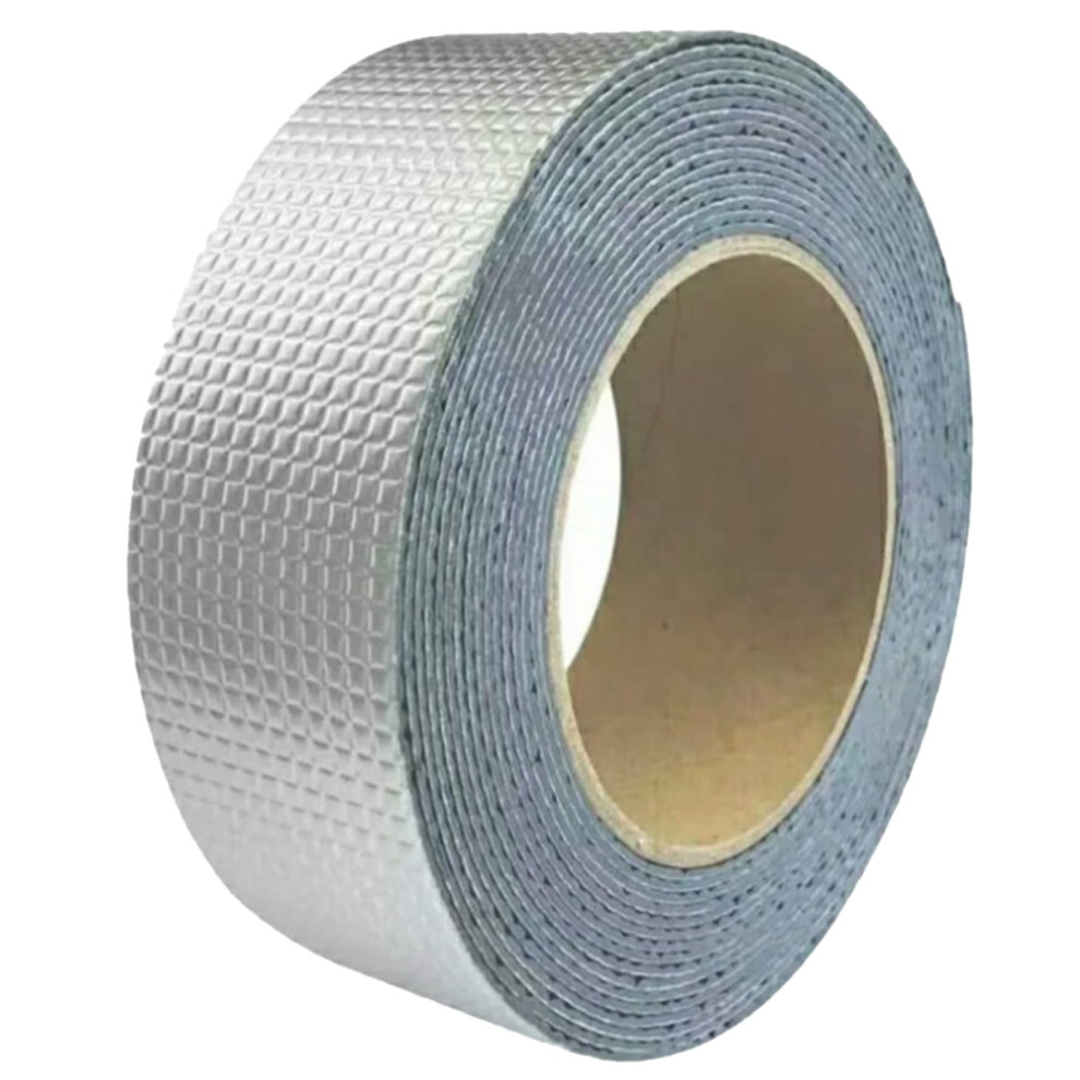 Waterproof Tape For Leaks 5Cm X 10M Self-Adhesive Butyl Aluminium Foil Repair Tape For Pipes And Roof Cracks 6447073109539