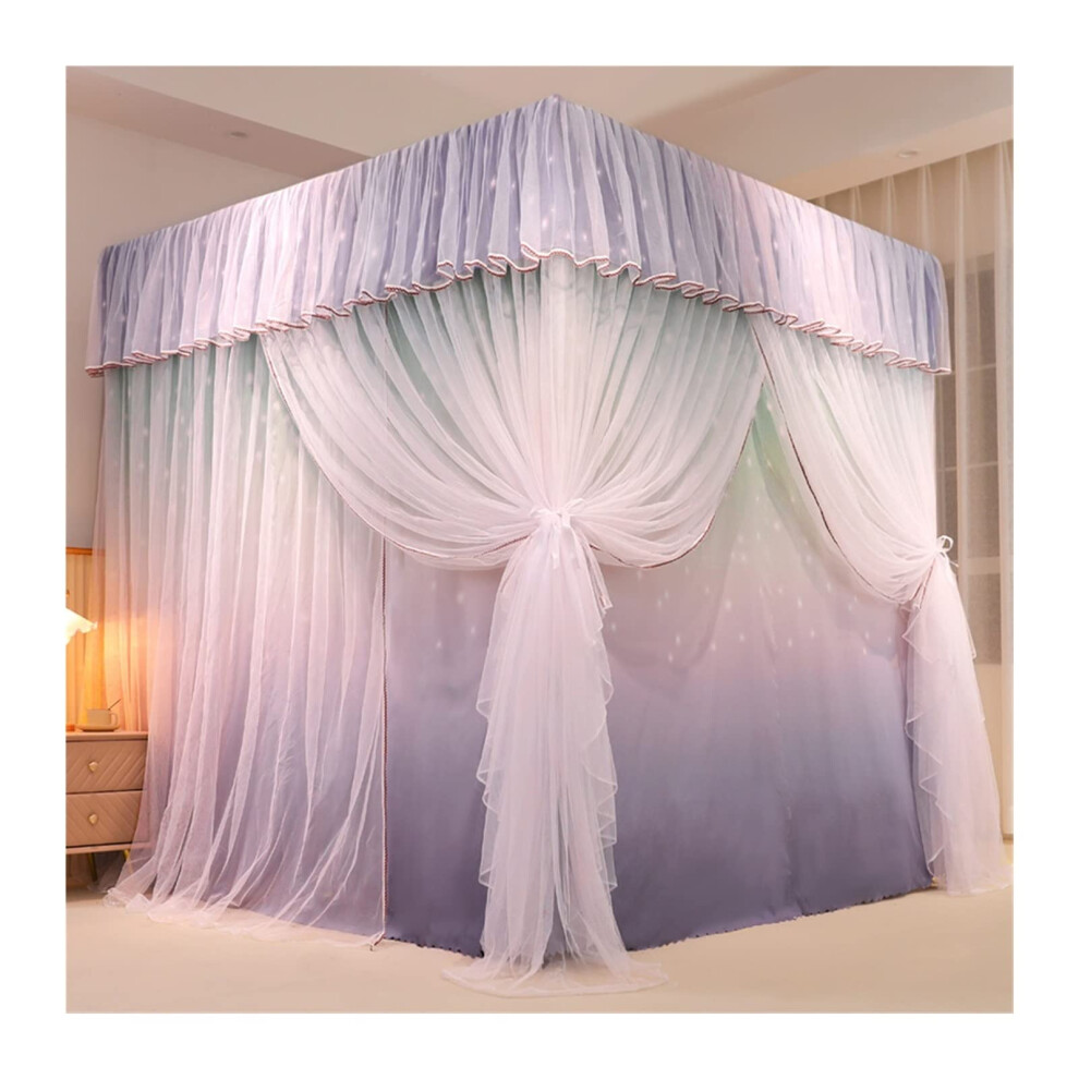 Bed Canopy Blackout Curtain Mosquito Net for Bedroom in Princess Style 120 x 200 x 200 cm Decorative