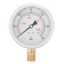 M20x1 CO2-Flaschen-Manometer 8700psi Kohlendioxid-Manometer CO2-Messgerät