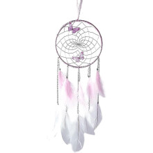 Schmetterlinge Traumfänger, handgefertigt, bunte Feder-Traumfänger, Wanddekoration für Mädchen, Kind