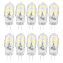 10 Stück G4 LED Glühbirne 12V Dimmbar Warmweiß Hoher CRI Transparent