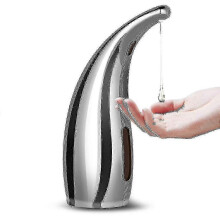 Gilt für den automatischen Seifenspender 300 ml – berührungsloser Infrarot-Seifenspender in Silber