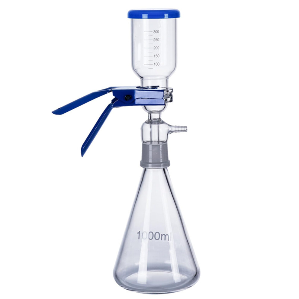 Laboratory Glass Filter Unit 1000 ml, Vacuum Filter Funnel for Solvent Filtration and Distillation, Borosilicate Glass-image-OPC-PK2XGJC-NEW