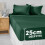 (Emerald Green, Single- 91x190cm) Fitted Bed Sheet Extra Deep 25cm Single Double King Bed Sizes 1