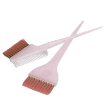 2 Stück weicher Nylon-Haar-Highlighting-Pinsel-Applikator, doppelseitiger Haarfärbe-Pinsel-Kamm mit