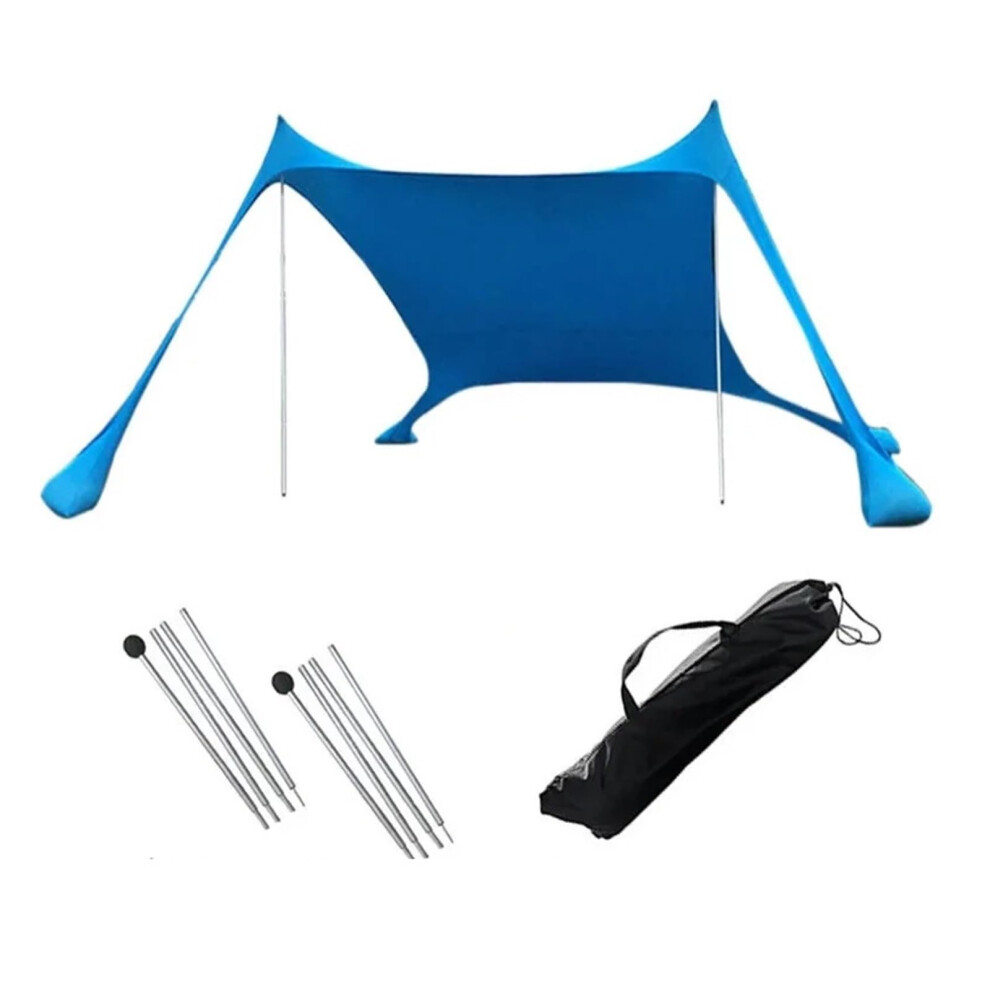 Beach Canopies Pop-Up Canopy Portable UV-Resistant Sun Protection Tent 200x210x150cm Windproof Garden Canopy-image-OPC-PK2XHRT-NEW