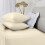 (Cream, Pillow Case Pair) Fitted Bed Sheet Extra Deep 25cm Single Double King Bed Sizes 3