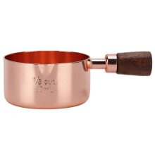 Saucenpfanne mit Holzgriff, Roségold, Edelstahl, Saucentopf zum Kochen, Küchengeschirr, 1/3 Tasse