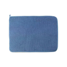 (1 Packung) (blau) Mikrofaser-Trockenmatte Küchenschrank-Trockenmatte Verbrühschutzmatte-OEIN