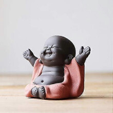 Keramik Kleine Süße Buddha Mönch Puppe Kreative Baby Handwerk Puppe Ornament Geschenk Exquisite Kera