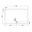 NES Home Slim 1400 x 900 mm Rectangular Polyurethane Resin Shower Tray Slate Grey 3