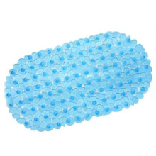 Ovale Duschmatte, transparente Badezimmermatte, Badewannenmatte aus PVC