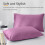 (Purple, Pillow Case Pair) Fitted Bed Sheet Extra Deep 25cm Single Double King Bed Sizes 1