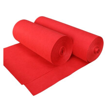 Red Aisle Runner for Wedding Ceremony, 12m x 1.2m, Non-Woven Fabric, Ideal for Parties and Special Events