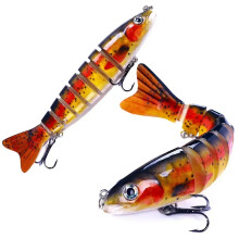 Multipart Lua Bait Fish 5" 18g Hard Bait for Sea Fishing - Micro Object Luya Dogfish Fake Bait, Size 4