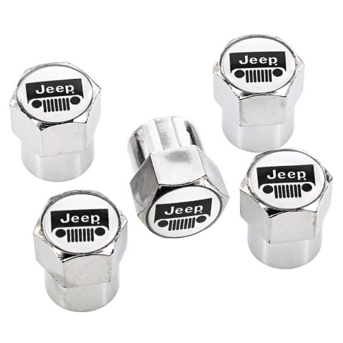 Jeep-logo sort finish ventild?ksler (Chrome A)