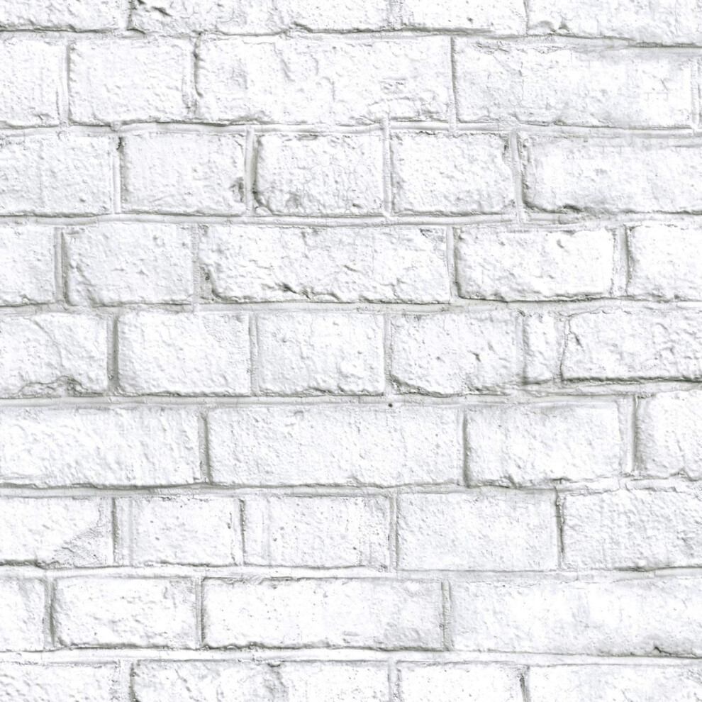 Roommates Rmk11237wp White Brick Peel And Stick Wallpaper 034878950235