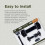 National Hardware N166-031 Mountain Modern Black Gate Kit 3