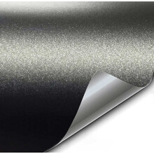 VViViD+ Involucro in vinile premium nero metallizzato opaco (3 piedi x 5 piedi)