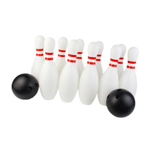 Bowling Set for Kids - Indoor Outdoor Bowling Game with 10 Cones, 2 Balls, 30cm Size, Family Fun Party Gift