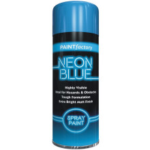 Neon Fluorescent BLUE Bright Spray Paint Aerosol Matt Metal Wood