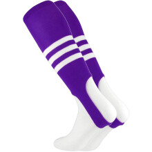 TCK stribet baseball stigb?jler m?nster B (lilla/hvid stor)