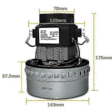 Industrial Vacuum Motor Replacement 1500W 200V-240V 50Hz 143mm Universal