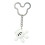 Disney Anel de Chave em Forma da Mão do Mickey, Multicolorido, 3", Branco 1