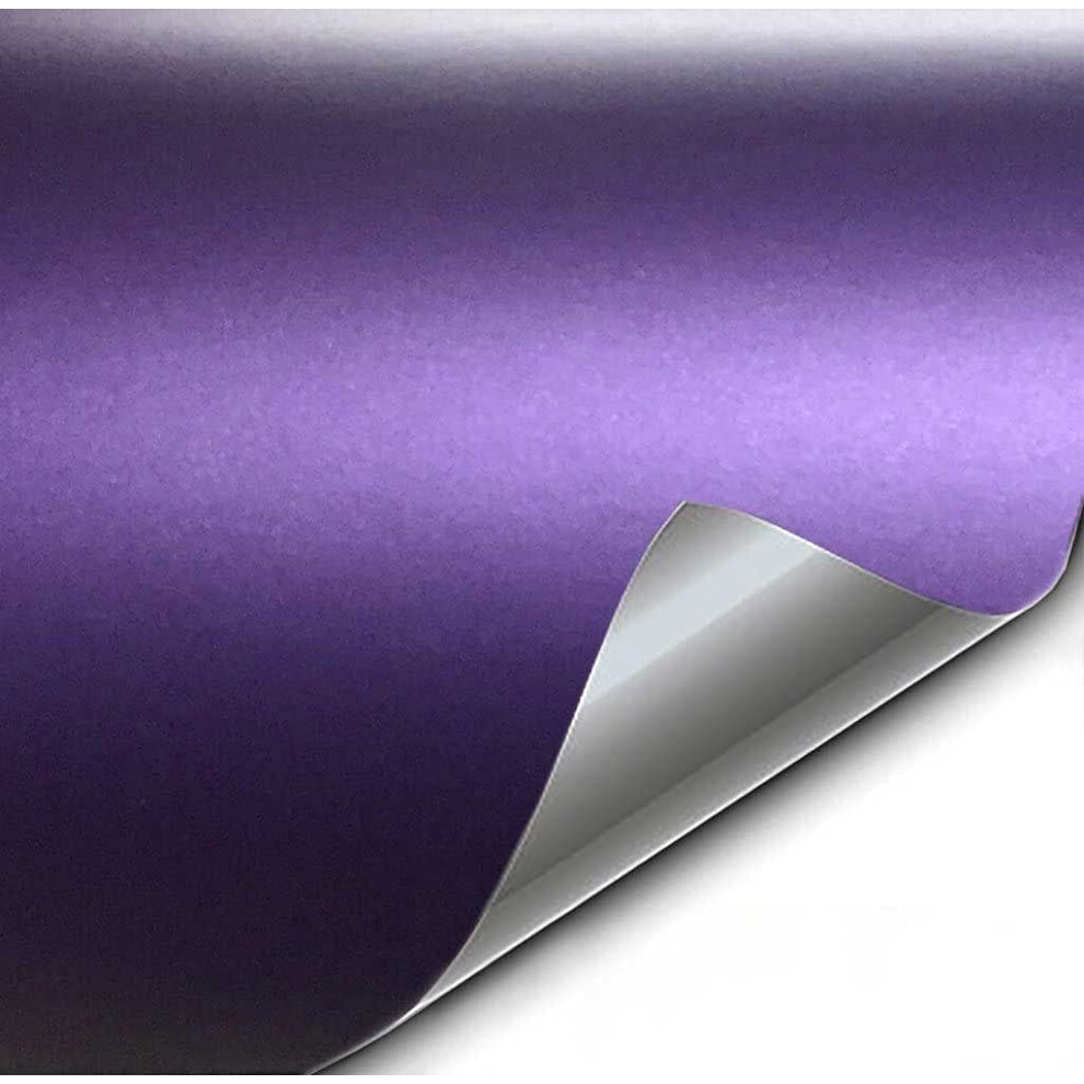 Vvivid+ Premium Vinyl Wrap Film (3Ft X 5Ft Matte Metallic ) Purple 628856030523