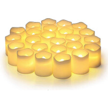 24er-Pack LED-flammenlose Kerzen, Votivkerzen, Teelichter, flackernde elektrische künstliche Kerze,