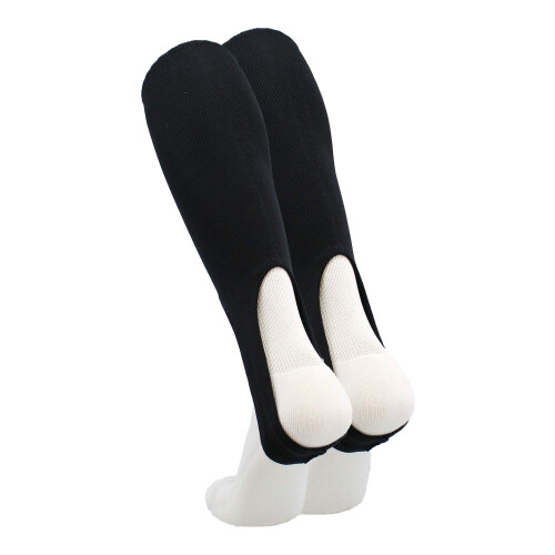 TCK Sports Solid Colors 7"""" Baseball/Softball Stirrup Socks Black Medium 1