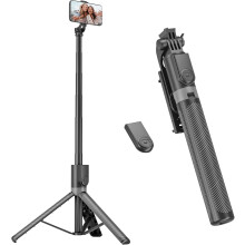 RISEOFLE Phone Tripod & Selfie Stick, 180cm Aluminum All in One Control for iPhone/Samsung/Android/Camera