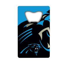 Otwieracz do butelek FANMATS 62546 Carolina Panthers w stylu karty kredytowej - 2 x 3,25