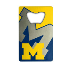 Otwieracz do butelek FANMATS 62582 Michigan Wolverines w stylu karty kredytowej - 2 x 3,25