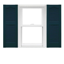 Persiane in vinile con feritoia aperta Mid America 1 paio 14,5 x 36 166 Blu notte