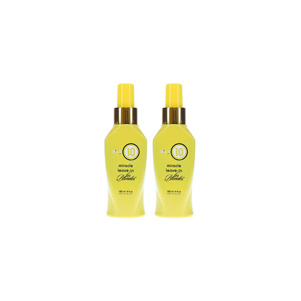 It's A 10 Haircare Beige Its A 10 By It's A 10 Miracle Leave In Product For Blondes 4 Oz (Package Of 2)