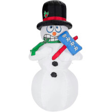 passend für 180cm Aufblasbarer Schneemann, Weihnachtsfigur Zitternd, Weihnachtsdeko Figur Mit