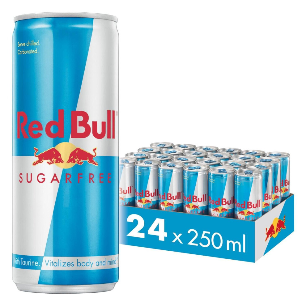 Bull Energy Drink Sugar Free 250Ml X24 Red