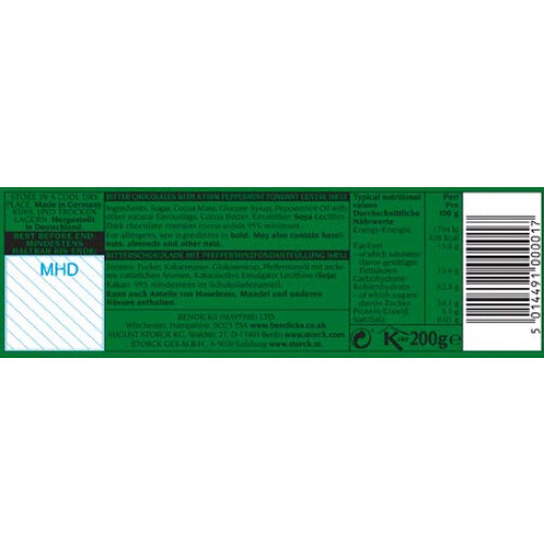 Bendicks Bittermints 200G - Pack of 6 1