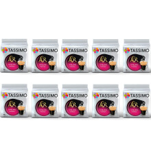 TASSIMO L'OR Cafe Long Intense Coffee Pods - 10 Packs (160 Drinks)