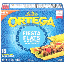 Ortega Fiesta Taco Flats 12 x 160g