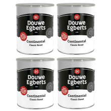 Douwe Egberts Continental Classic Roast Instant Coffee (Pack of 4, Each 750g, Total 3000g)