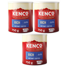 Kenco Rich Instant coffee Tin 750g (Pack of 3)