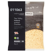 Chef's Larder Premium Taw Valley Mature Grated Cheddar 2kg x 6