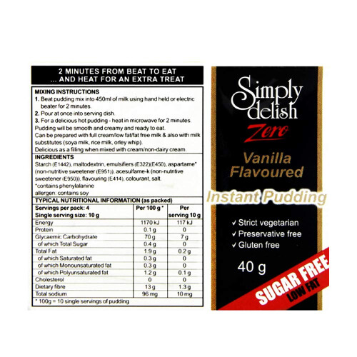 Simply Delish Pudding Mix (Vanilla, Pack of 24) 1