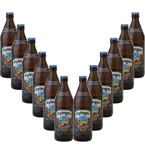 Ayinger Kellerbier 500ml bottles (12)
